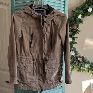 Only Taupe Hooded Jacket